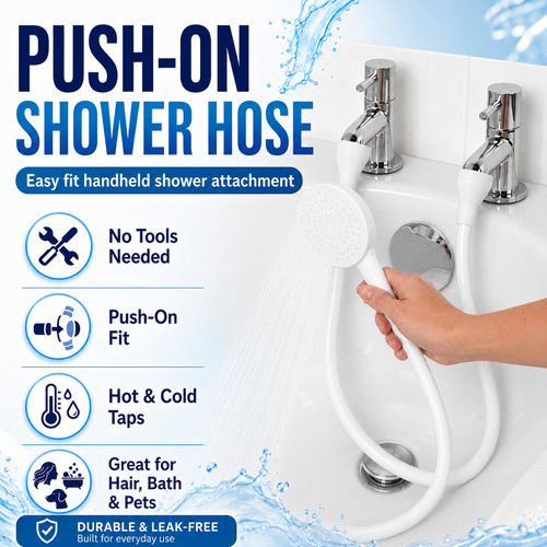 Shower attachment for - shower,